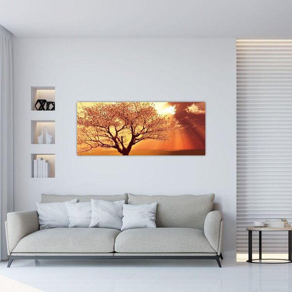 Tablou cu razele lui Dumnezeu (120x50 cm)