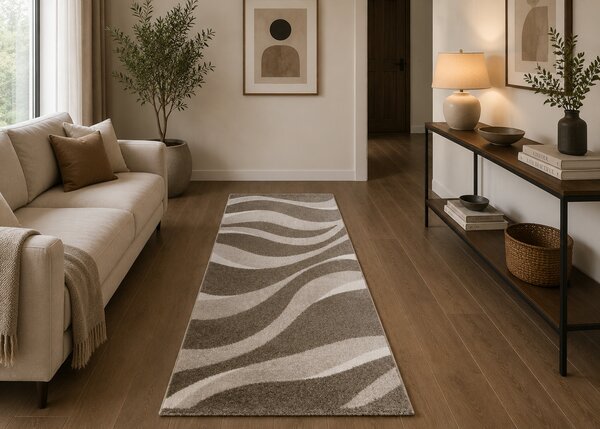 Covor Sufragerie Dormitor, Model Sky 17010-12, Crem 80x150 cm