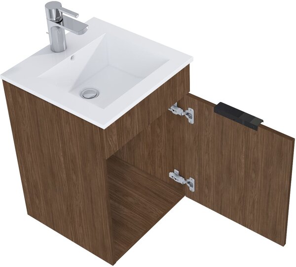 Elita Qubo Plus lavoar cu dulap 40.5 cm nucă RE020400147060