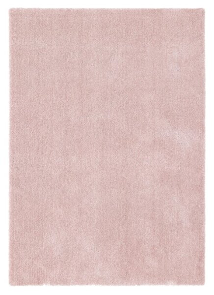 Covor Belgian din Microfibra, Model Sky 71301 200 Lavabil, Fir moale, Roz 80 x 150