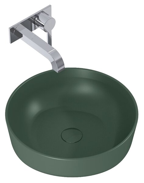 Elita Lorca lavoar 41.5x41.5 cm rotund de blat verde mat RE040420047010