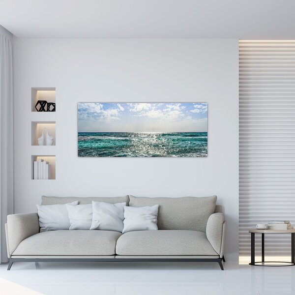 Tablou cu suprafața mării (120x50 cm)