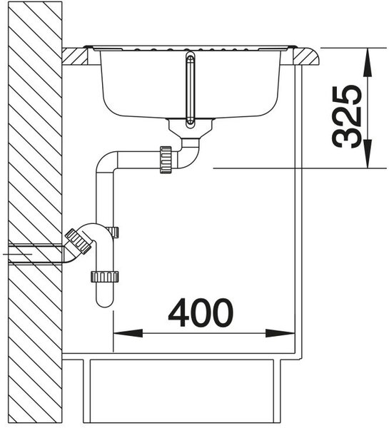 Blanco Tipo 45 S Compact chiuveta din otel 78x50 cm 514104