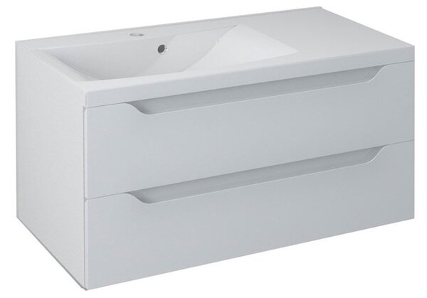 Sapho Sapho, dulap lavoar WAVE 89,7x45x47,8cm, alb, stânga (WA092L), WA092-3030