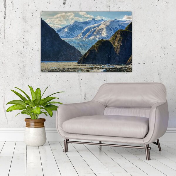 Tablou cu peisaj cu munții (90x60 cm)
