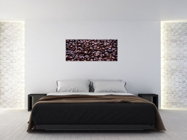 Tablou cu boabe de cafea (120x50 cm)