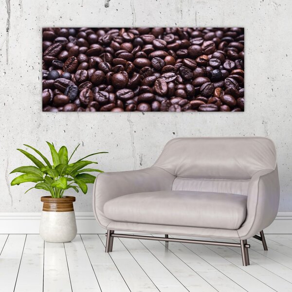Tablou cu boabe de cafea (120x50 cm)