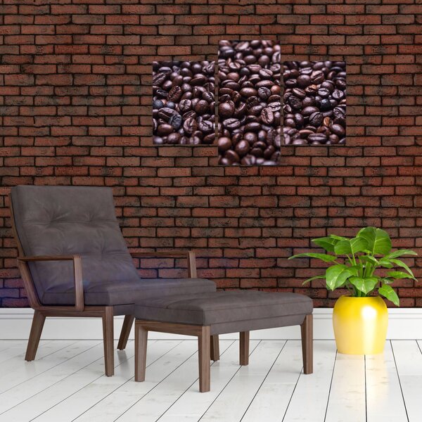 Tablou cu boabe de cafea (90x60 cm)