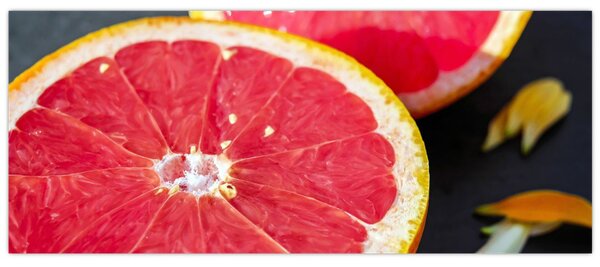 Tablou cu grapefruit tăiat (120x50 cm)