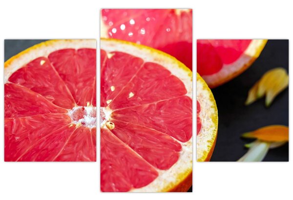 Tablou cu grapefruit tăiat (90x60 cm)