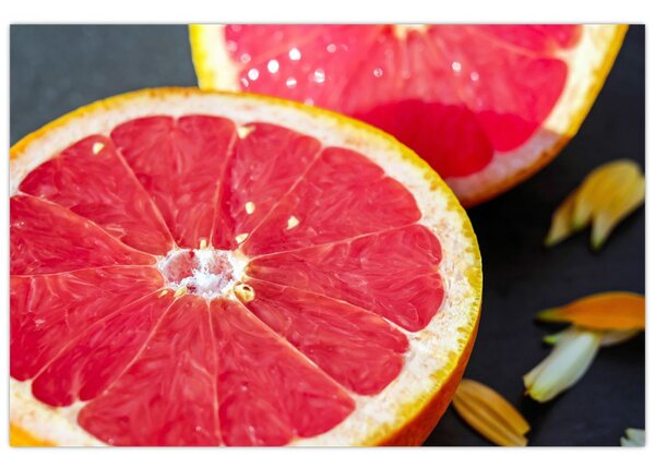 Tablou cu grapefruit tăiat (90x60 cm)