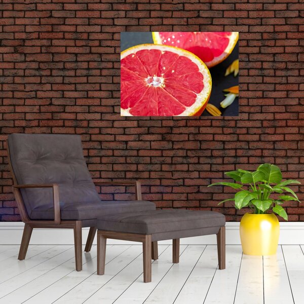 Tablou cu grapefruit tăiat (70x50 cm)