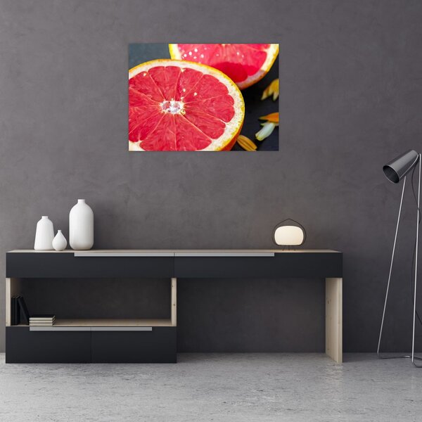 Tablou cu grapefruit tăiat (70x50 cm)