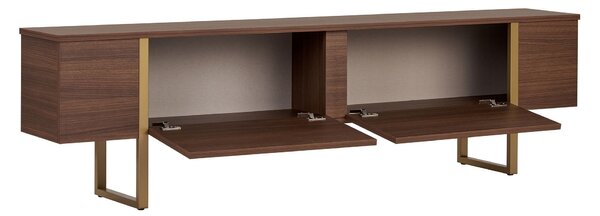 Comodă TV/ Dulap TV Ontera (nuc + auriu). Promo -14%. 1153595