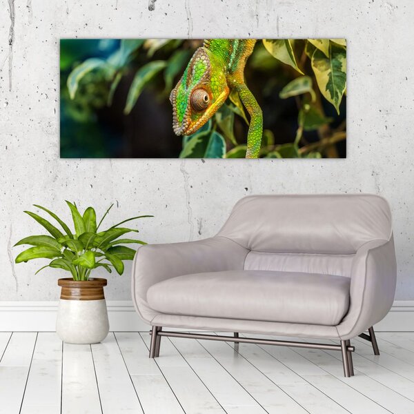 Tablou cu cameleon (120x50 cm)