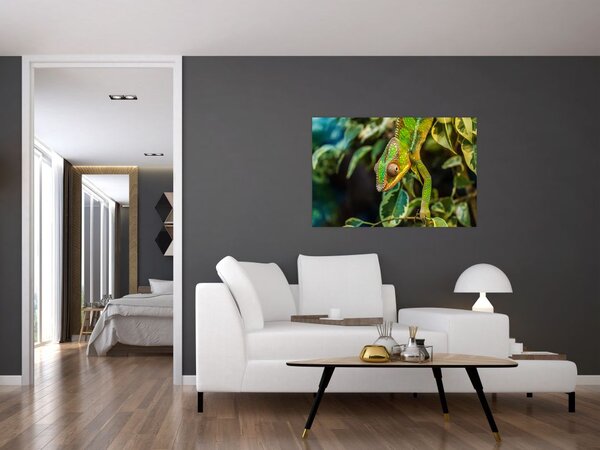 Tablou cu cameleon (90x60 cm)