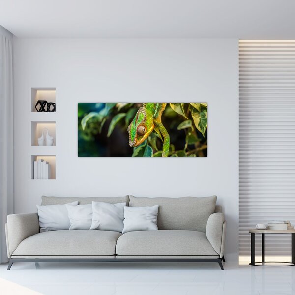 Tablou cu cameleon (120x50 cm)