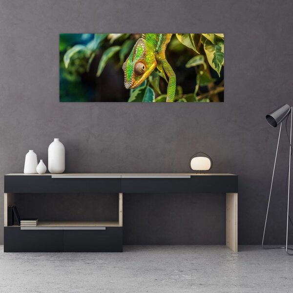 Tablou cu cameleon (120x50 cm)