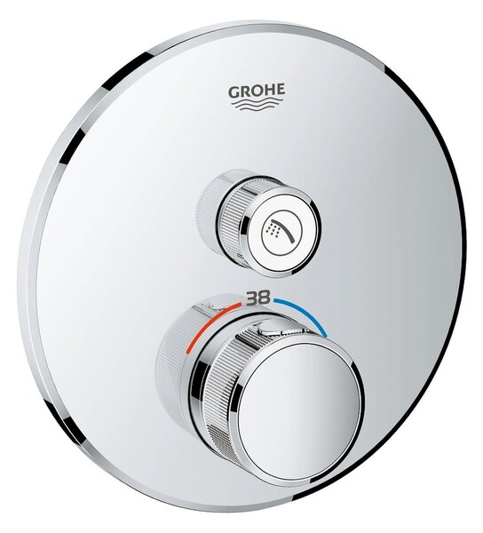 Grohe Grohtherm SmartControl baterie de duș ascuns cu termostat StarLight Chrome 29118000