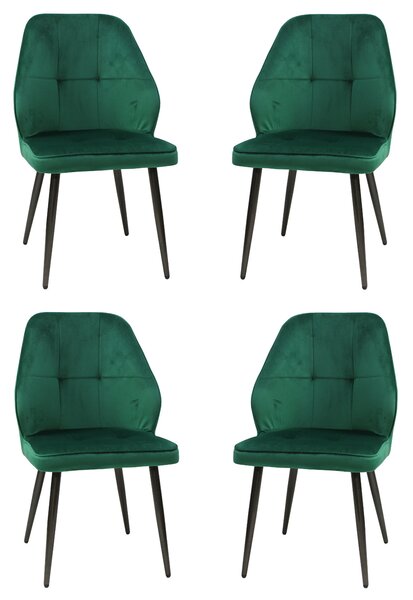 Set 6 Scaune Elira Verde