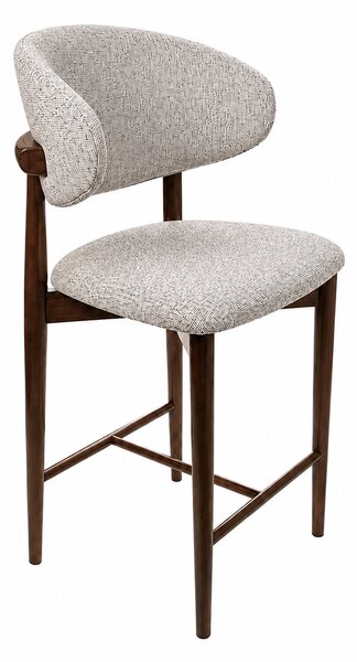 Scaun de bar din lemn Elora Walnut - 65 cm