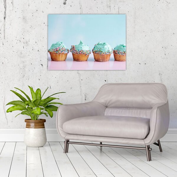Tablou cu cupcakes (70x50 cm)