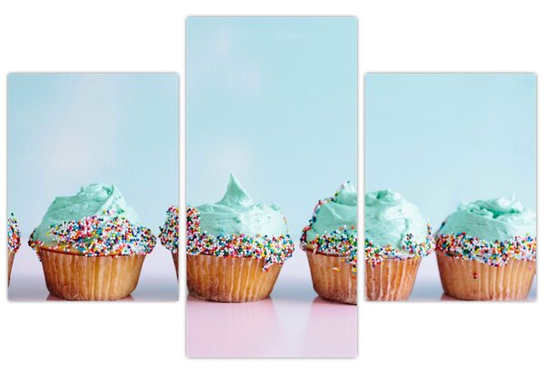 Tablou cu cupcakes (90x60 cm)