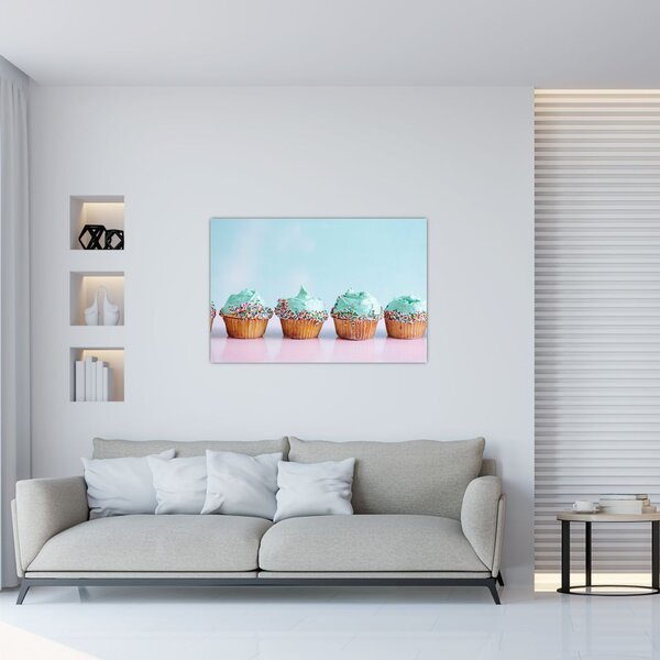 Tablou cu cupcakes (90x60 cm)