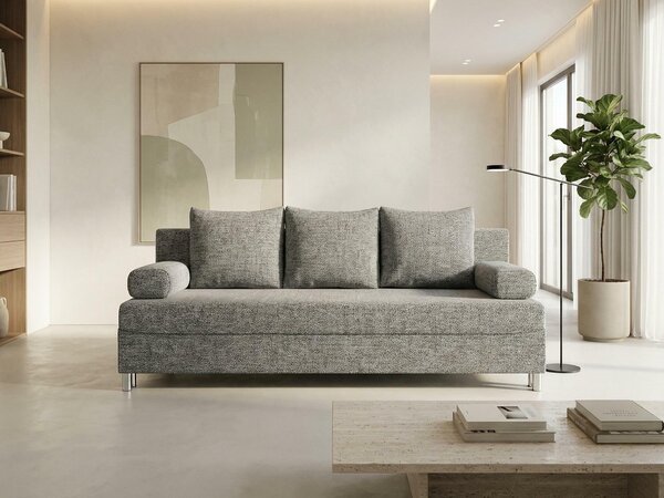 Canapea extensibilă Comfivo Artes, Numărul de locuri: 2, Spațiu de depozitare, 86x192x80cm, 64 kg, Picioare: Plastic