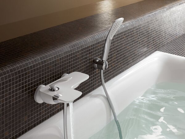 Kludi Balance baterie cadă-duș perete crom-alb 524459175