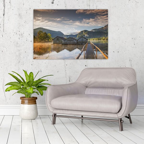Tablou cu lac (90x60 cm)