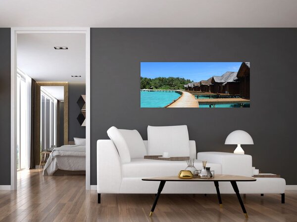 Tablou cu Maledive (120x50 cm)