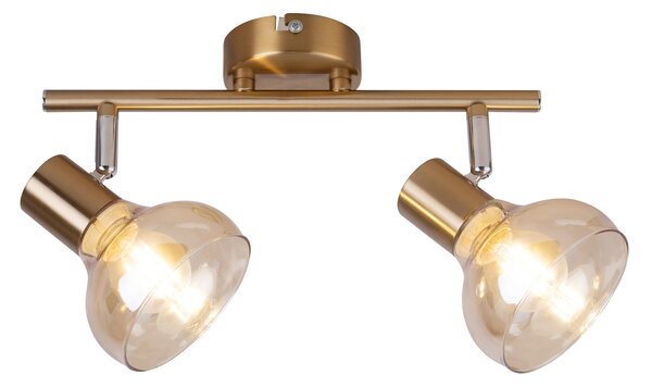 Rabalux Holly lampă de tavan 2x40 W alamă-chihlimbar 5547