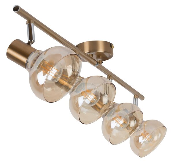 Rabalux Holly lampă de tavan 4x40 W alamă-chihlimbar 5550