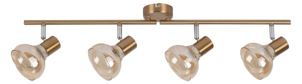 Rabalux Holly lampă de tavan 4x40 W alamă-chihlimbar 5550