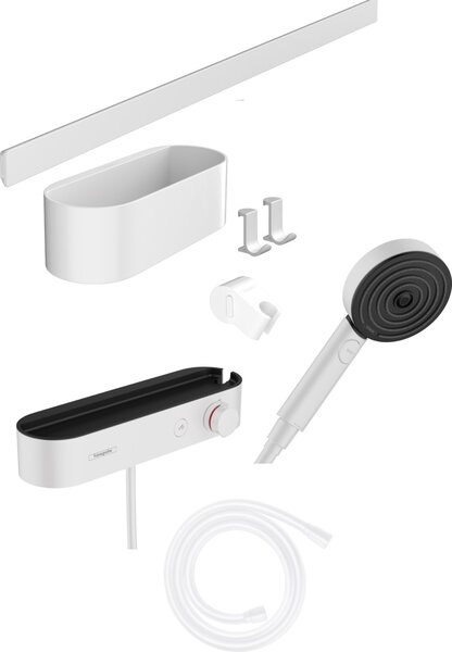 Hansgrohe WallStoris baterie de duș perete cu termostat alb 24250700