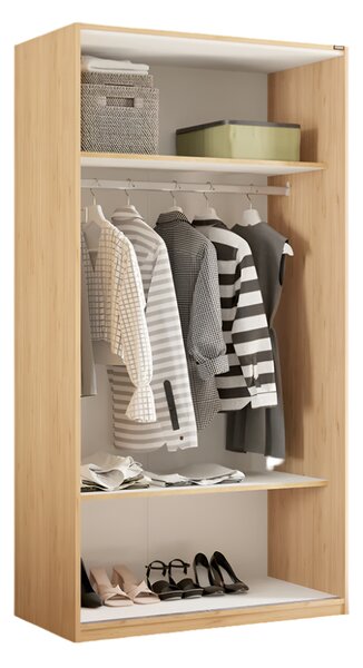 Dulap Haine Adore Slide Compact, 2 usi glisante, 94x182x52 cm