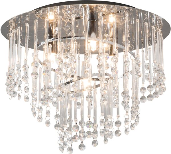 Zuma Line Terre lampă de tavan 4x25 W crom-argint-cristal 19154M
