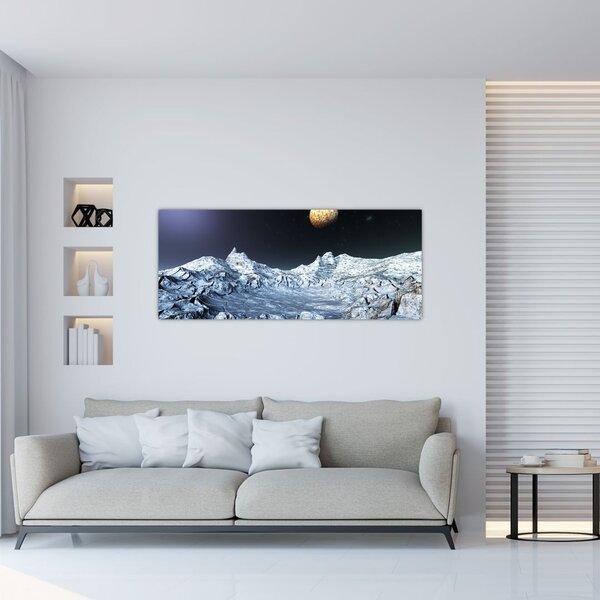 Tablou cu sat (120x50 cm)