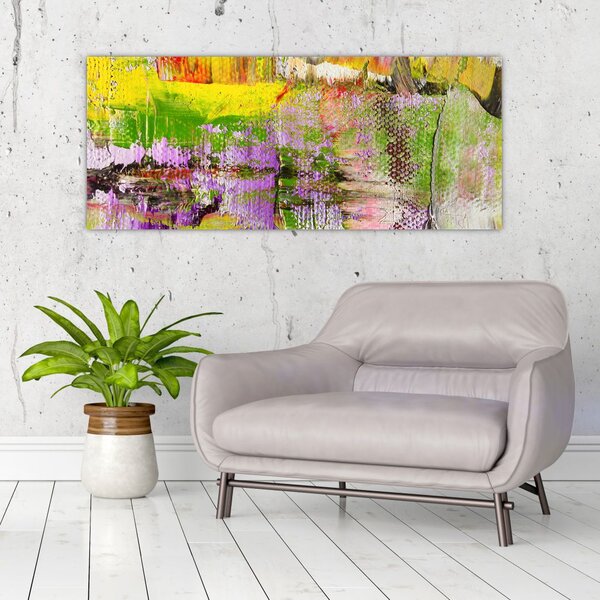 Tablou cu abstracție - pictura (120x50 cm)