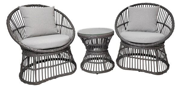 Set mobilier de grădină Naderia (gri). 1147244