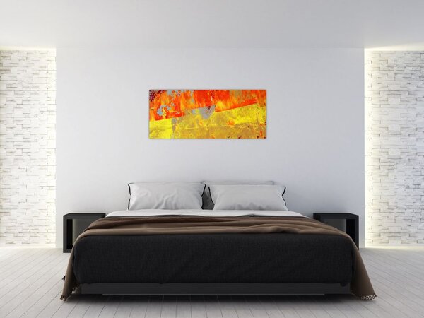 Tablou cu abstracție - pictura (120x50 cm)
