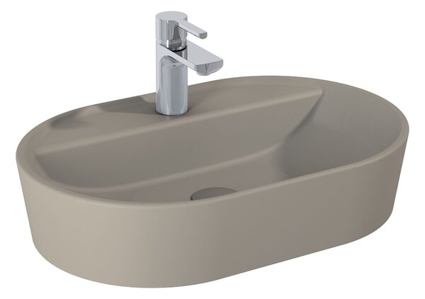 Elita Babette lavoar 62x41.2 cm ovale de blat maro/bej mat RE040620017020