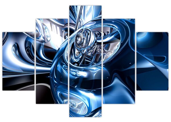 Tablou cu abstracție - cercuri (150x105 cm)