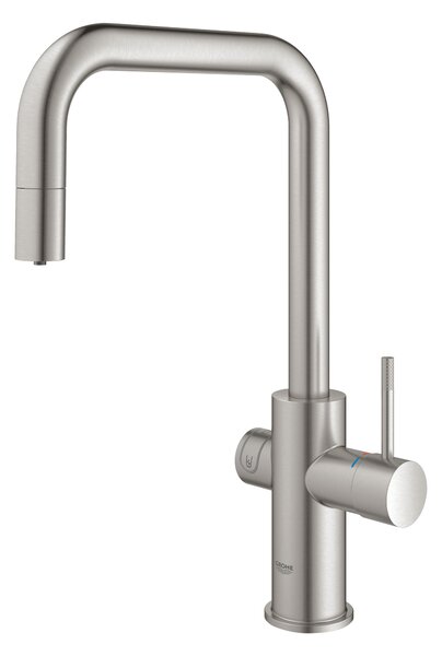 Grohe Blue set starter cu baterie bucătărie pe picior SuperSteel 31543DC0