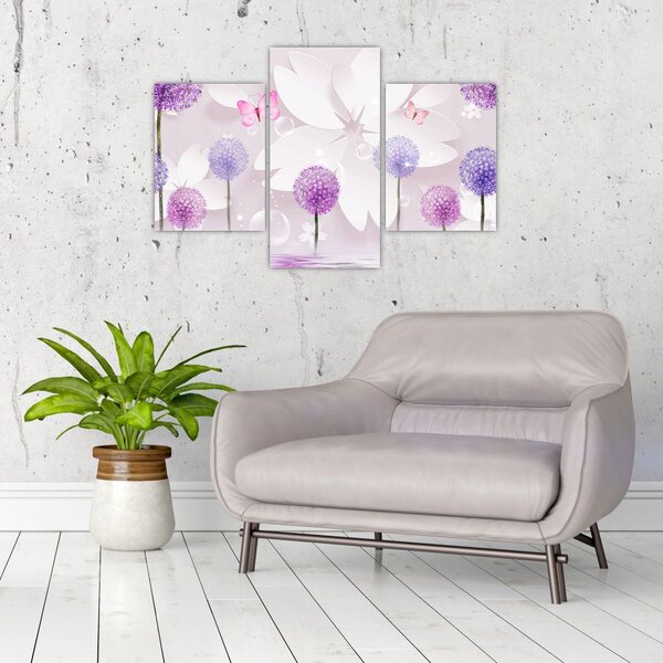 Tablou - Pe râul florilor (90x60 cm)