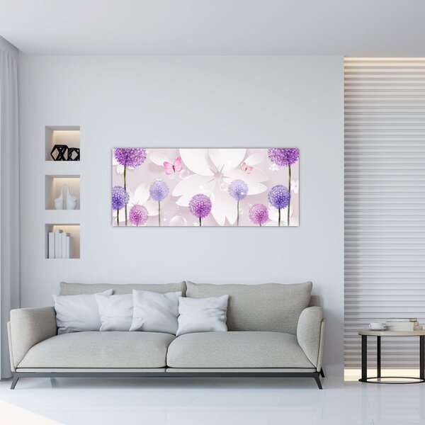 Tablou - Pe râul florilor (120x50 cm)