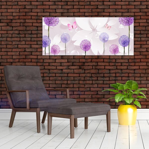 Tablou - Pe râul florilor (120x50 cm)