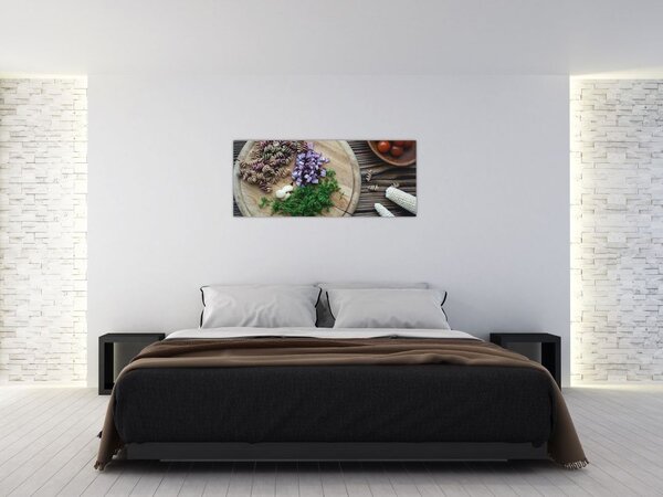 Tablou - Din tocătorul bucătăriei (120x50 cm)