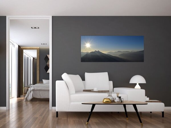 Tablou - Deasupra vârfurilor de munți (120x50 cm)